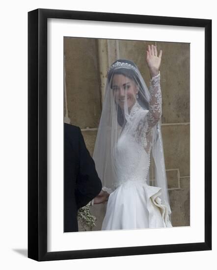 The Royal Wedding of Prince William and Kate Middleton in London, Friday April 29th, 2011-null-Framed Photographic Print