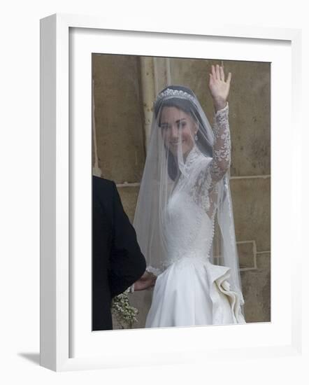 The Royal Wedding of Prince William and Kate Middleton in London, Friday April 29th, 2011-null-Framed Photographic Print