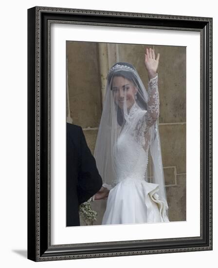 The Royal Wedding of Prince William and Kate Middleton in London, Friday April 29th, 2011-null-Framed Photographic Print