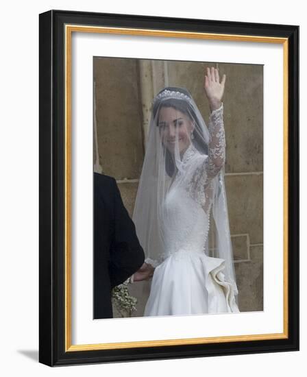 The Royal Wedding of Prince William and Kate Middleton in London, Friday April 29th, 2011-null-Framed Photographic Print