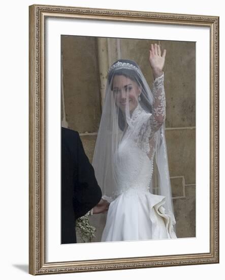 The Royal Wedding of Prince William and Kate Middleton in London, Friday April 29th, 2011-null-Framed Photographic Print