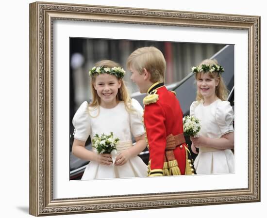 The Royal Wedding of Prince William and Kate Middleton in London, Friday April 29th, 2011-null-Framed Photographic Print