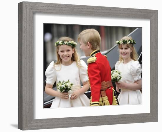 The Royal Wedding of Prince William and Kate Middleton in London, Friday April 29th, 2011-null-Framed Photographic Print