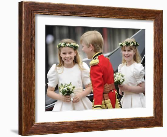 The Royal Wedding of Prince William and Kate Middleton in London, Friday April 29th, 2011-null-Framed Photographic Print