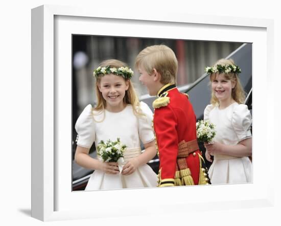 The Royal Wedding of Prince William and Kate Middleton in London, Friday April 29th, 2011-null-Framed Photographic Print