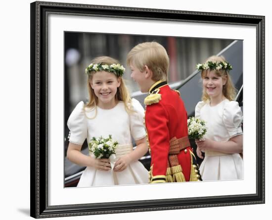 The Royal Wedding of Prince William and Kate Middleton in London, Friday April 29th, 2011-null-Framed Photographic Print