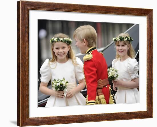 The Royal Wedding of Prince William and Kate Middleton in London, Friday April 29th, 2011-null-Framed Photographic Print