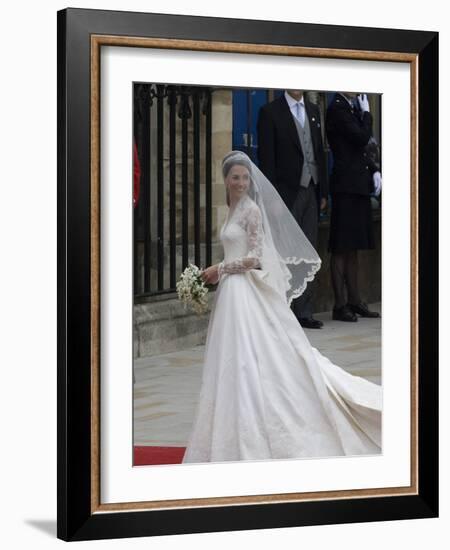 The Royal Wedding of Prince William and Kate Middleton in London, Friday April 29th, 2011-null-Framed Photographic Print