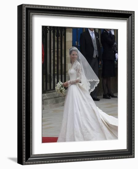 The Royal Wedding of Prince William and Kate Middleton in London, Friday April 29th, 2011-null-Framed Photographic Print