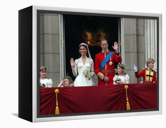 The Royal Wedding of Prince William and Kate Middleton in London, Friday April 29th, 2011-null-Framed Premier Image Canvas