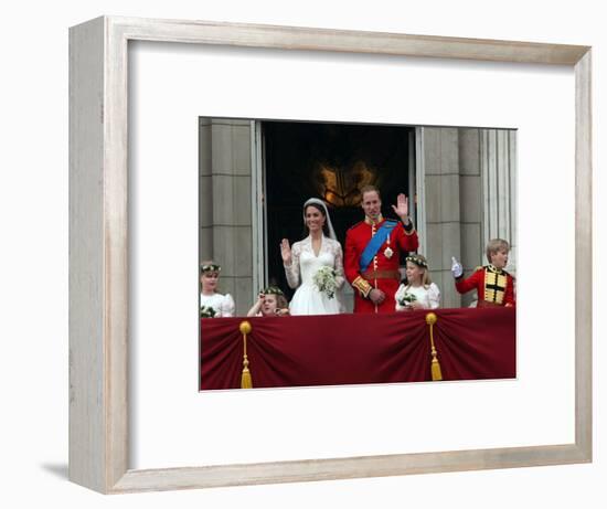 The Royal Wedding of Prince William and Kate Middleton in London, Friday April 29th, 2011-null-Framed Photographic Print