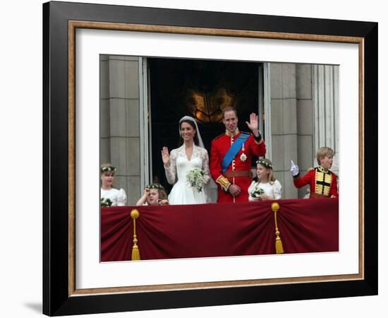 The Royal Wedding of Prince William and Kate Middleton in London, Friday April 29th, 2011-null-Framed Photographic Print