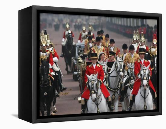 The Royal Wedding of Prince William and Kate Middleton in London, Friday April 29th, 2011-null-Framed Premier Image Canvas