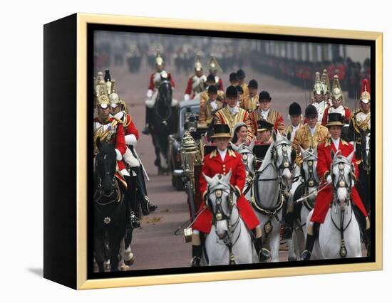 The Royal Wedding of Prince William and Kate Middleton in London, Friday April 29th, 2011-null-Framed Premier Image Canvas