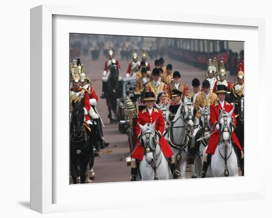 The Royal Wedding of Prince William and Kate Middleton in London, Friday April 29th, 2011-null-Framed Photographic Print