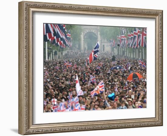 The Royal Wedding of Prince William and Kate Middleton in London, Friday April 29th, 2011-null-Framed Photographic Print