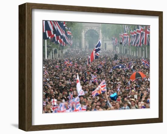 The Royal Wedding of Prince William and Kate Middleton in London, Friday April 29th, 2011-null-Framed Photographic Print