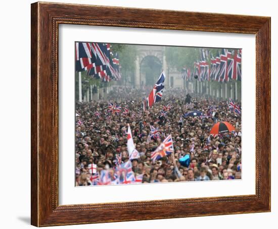 The Royal Wedding of Prince William and Kate Middleton in London, Friday April 29th, 2011-null-Framed Photographic Print