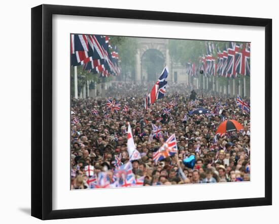 The Royal Wedding of Prince William and Kate Middleton in London, Friday April 29th, 2011-null-Framed Photographic Print