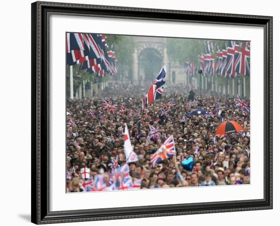 The Royal Wedding of Prince William and Kate Middleton in London, Friday April 29th, 2011-null-Framed Photographic Print