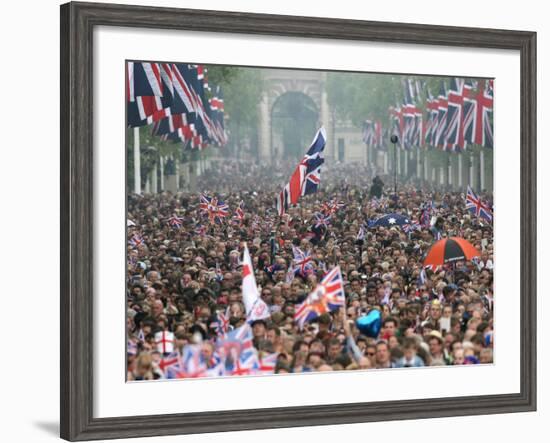 The Royal Wedding of Prince William and Kate Middleton in London, Friday April 29th, 2011-null-Framed Photographic Print