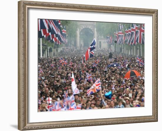 The Royal Wedding of Prince William and Kate Middleton in London, Friday April 29th, 2011-null-Framed Photographic Print