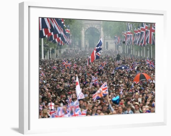 The Royal Wedding of Prince William and Kate Middleton in London, Friday April 29th, 2011-null-Framed Photographic Print