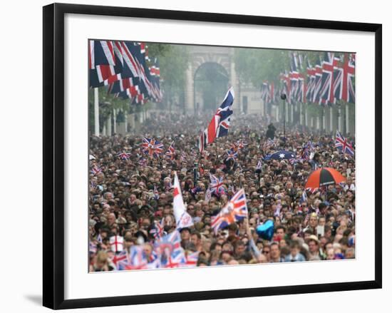 The Royal Wedding of Prince William and Kate Middleton in London, Friday April 29th, 2011-null-Framed Photographic Print