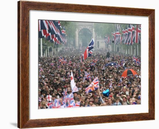 The Royal Wedding of Prince William and Kate Middleton in London, Friday April 29th, 2011-null-Framed Photographic Print