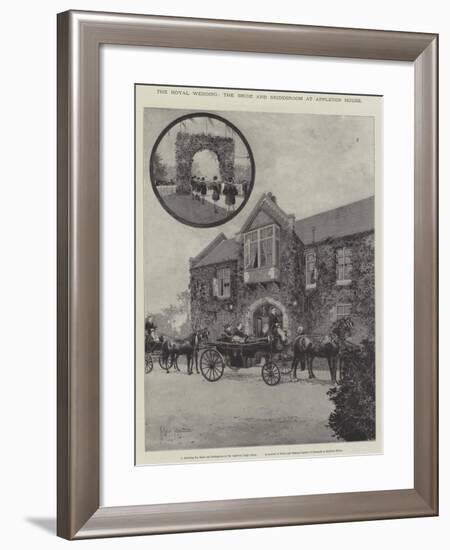 The Royal Wedding, the Bride and Bridegroom at Appleton House-Joseph Holland Tringham-Framed Giclee Print