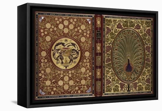 The Rubaiyat of Omar Khayyam.  a Magnificent Jewelled 'Peacock' Binding with 34 Stones and 408…-null-Framed Premier Image Canvas