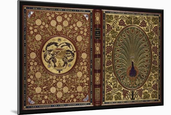 The Rubaiyat of Omar Khayyam.  a Magnificent Jewelled 'Peacock' Binding with 34 Stones and 408…-null-Mounted Giclee Print