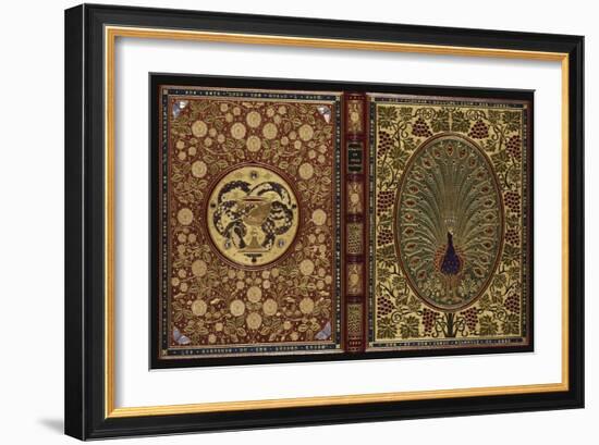 The Rubaiyat of Omar Khayyam.  a Magnificent Jewelled 'Peacock' Binding with 34 Stones and 408…--Framed Giclee Print