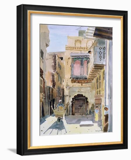 The Rubbish Collector, 1990 (W/C on Paper)-Lucy Willis-Framed Giclee Print