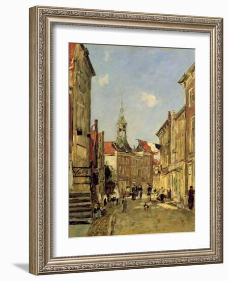 The Rue De Dordrecht, 1884-Eugène Boudin-Framed Giclee Print