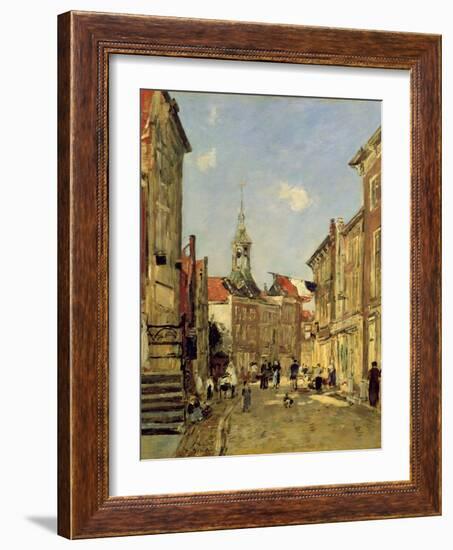 The Rue De Dordrecht, 1884-Eugène Boudin-Framed Giclee Print