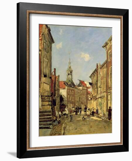 The Rue De Dordrecht, 1884-Eugène Boudin-Framed Giclee Print