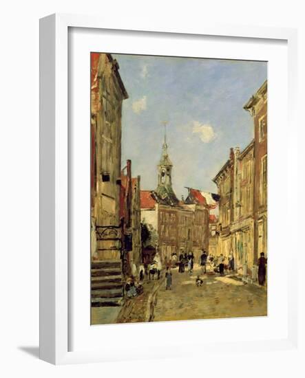 The Rue De Dordrecht, 1884-Eugène Boudin-Framed Giclee Print