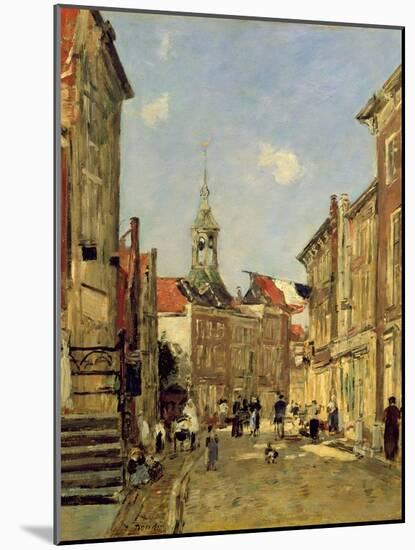 The Rue De Dordrecht, 1884-Eugène Boudin-Mounted Giclee Print