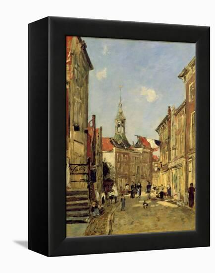 The Rue De Dordrecht, 1884-Eugène Boudin-Framed Premier Image Canvas