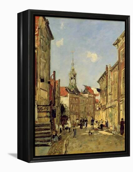 The Rue De Dordrecht, 1884-Eugène Boudin-Framed Premier Image Canvas