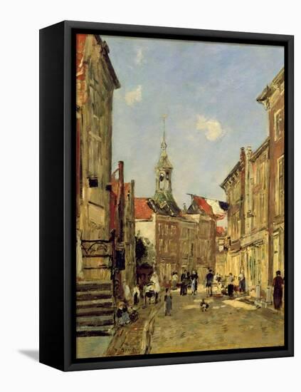 The Rue De Dordrecht, 1884-Eugène Boudin-Framed Premier Image Canvas