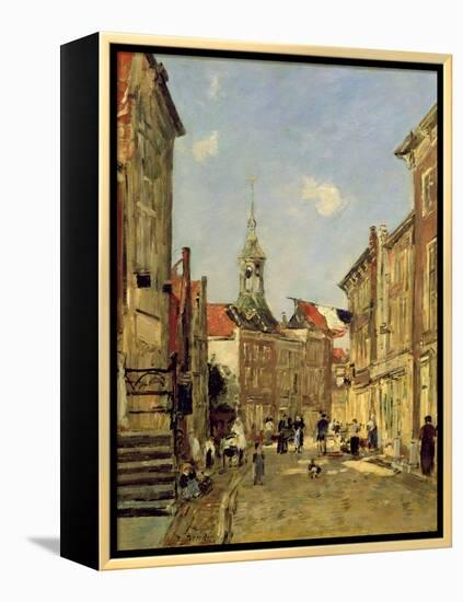 The Rue De Dordrecht, 1884-Eugène Boudin-Framed Premier Image Canvas