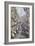 The Rue Montorgueil in Paris, Celebration of June 30, 1878-Claude Monet-Framed Giclee Print