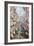 The Rue Montorgueil, Paris, Celebration of June 30, 1878-Claude Monet-Framed Giclee Print