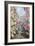 The Rue Montorgueil, Paris, Celebration of June 30, 1878-Claude Monet-Framed Giclee Print