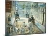 The Rue Mosnier with Pavers, 1878-Edouard Manet-Mounted Giclee Print