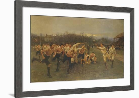 The Rugby Match-William Barnes Wollen-Framed Premium Giclee Print