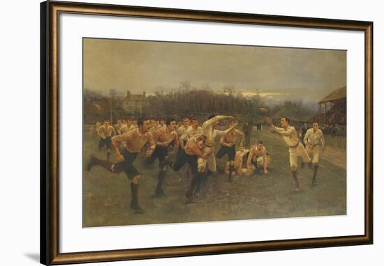 The Rugby Match-William Barnes Wollen-Framed Premium Giclee Print