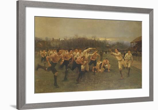 The Rugby Match-William Barnes Wollen-Framed Premium Giclee Print